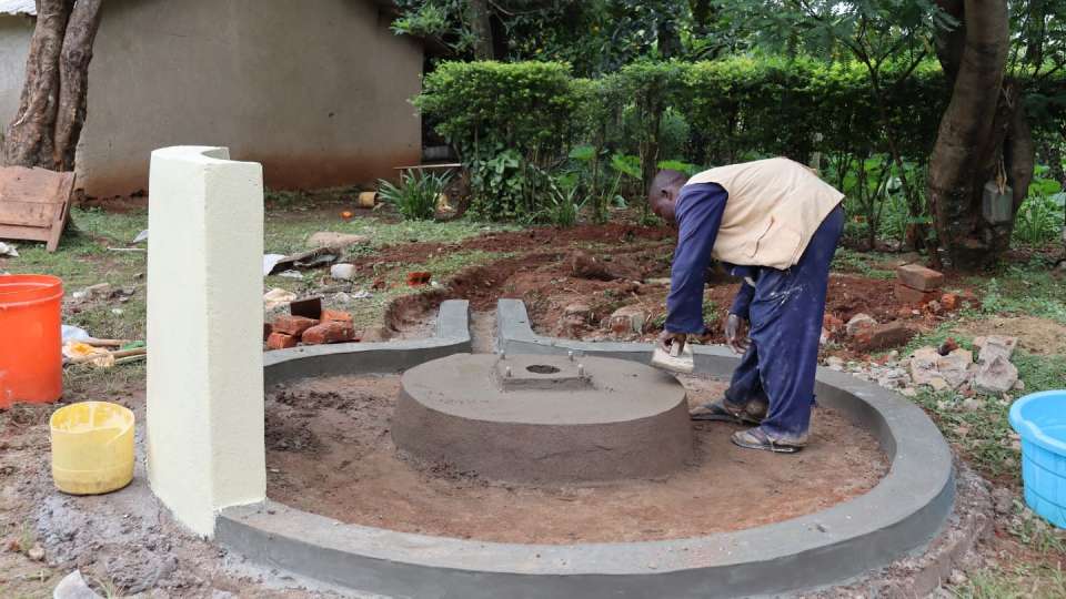 Finishing is being done on a well in Kenya – Zakat Foundation of America photo