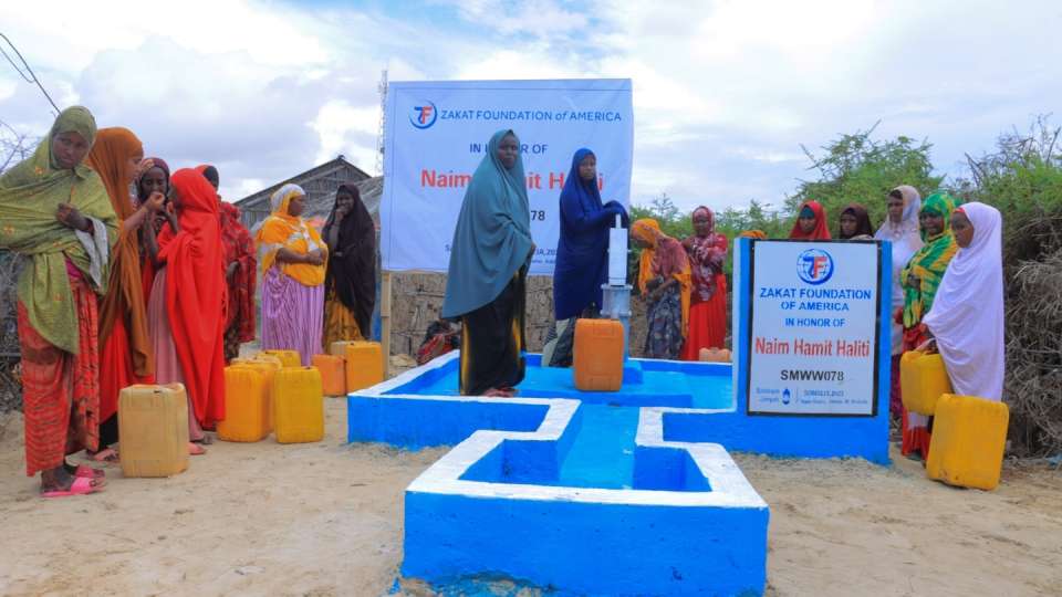 a water pump project providing clean  safe water