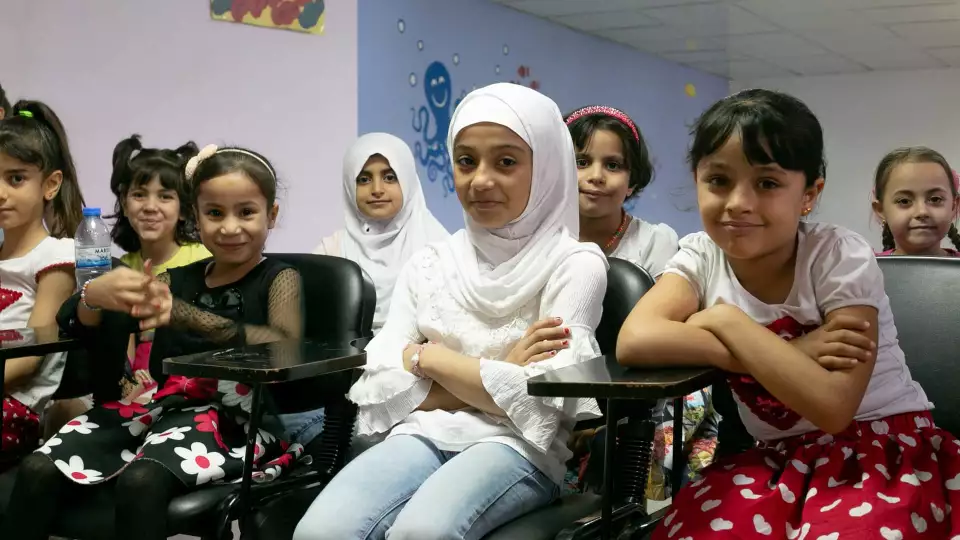 Children in a classroom