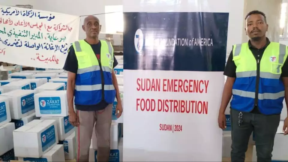 Field teams ready for food distribution in Sudan for displaced and refugee families