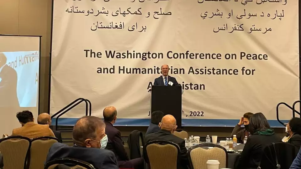 The audience listens to a speech during a conference on Afghanistan in Washington, D.C., U.S., Jan. 12, 2022. (AA Photo)