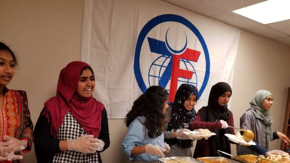 Zakat Foundation of America youth volunteers helped prepare and serve delicious cuisine to their local community members.