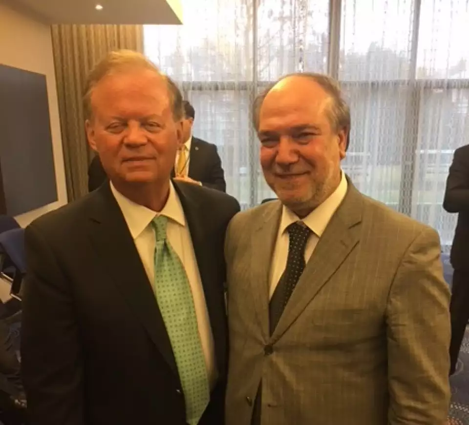 Director at National Prayer Breakfast with Ambassador Tony Hall, ED Emeritus of Alliance to End Hunger