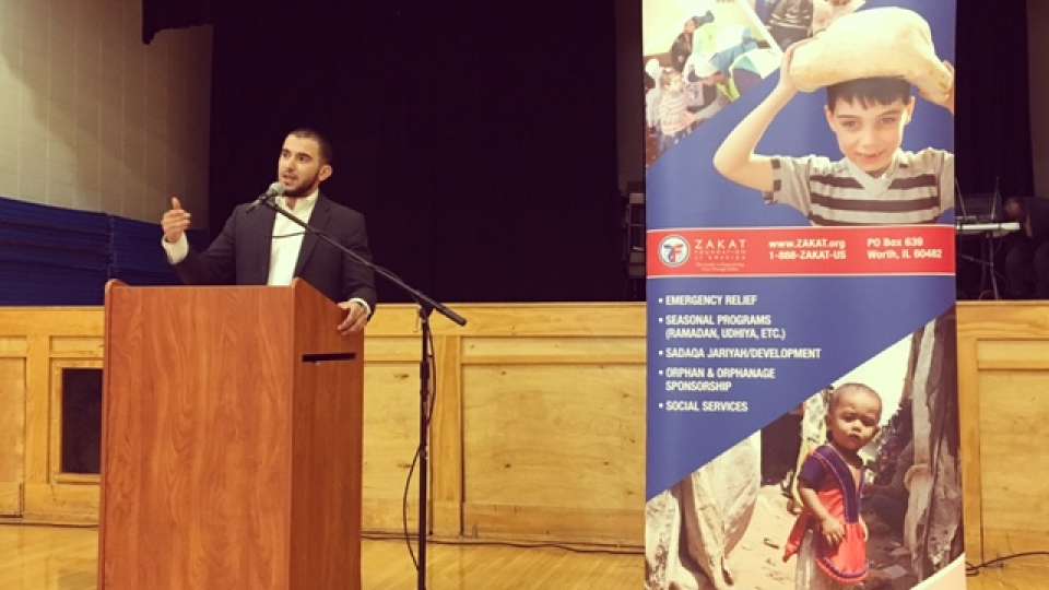 Outreach Coordinator Abdelhamid Omran speaks at the 2017 Boys to Men Conference in Chicago