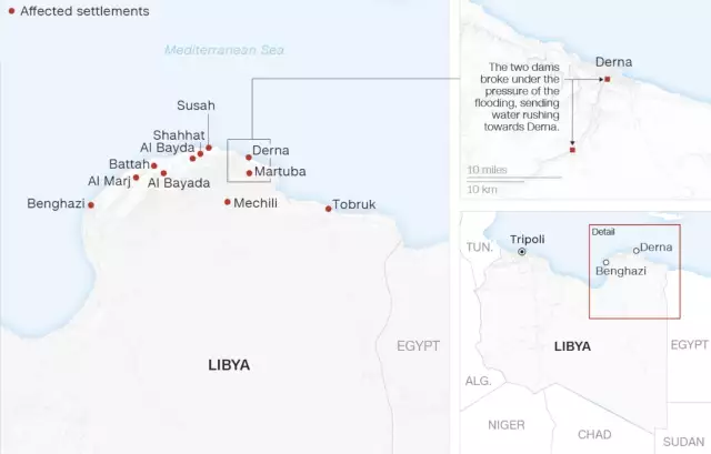 libya floods map 2023