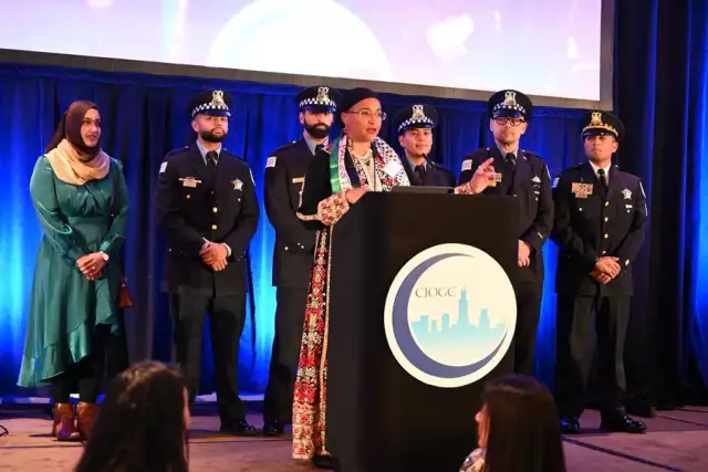 The Council of Islamic Organizations of Greater Chicago honors "Top Muslim Achievers" during the Nov. 5 celebration dinner. (Courtesy of Syed Ullah)