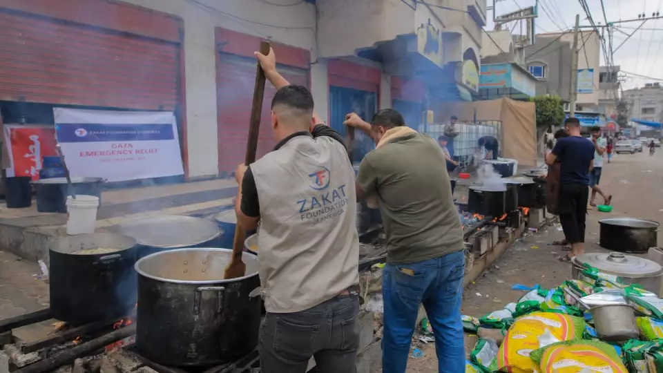 Meal preparation for Gazans