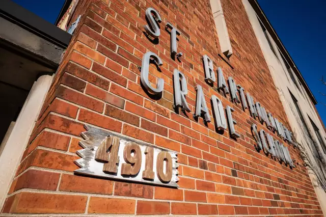 The St. Bartholomew school building as seen on Dec. 7, 2023. Credit: Colin Boyle/Block Club Chicago