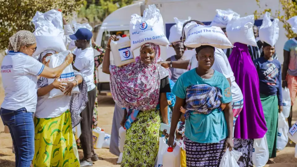 Families in Gambia head home with your Ramadan support