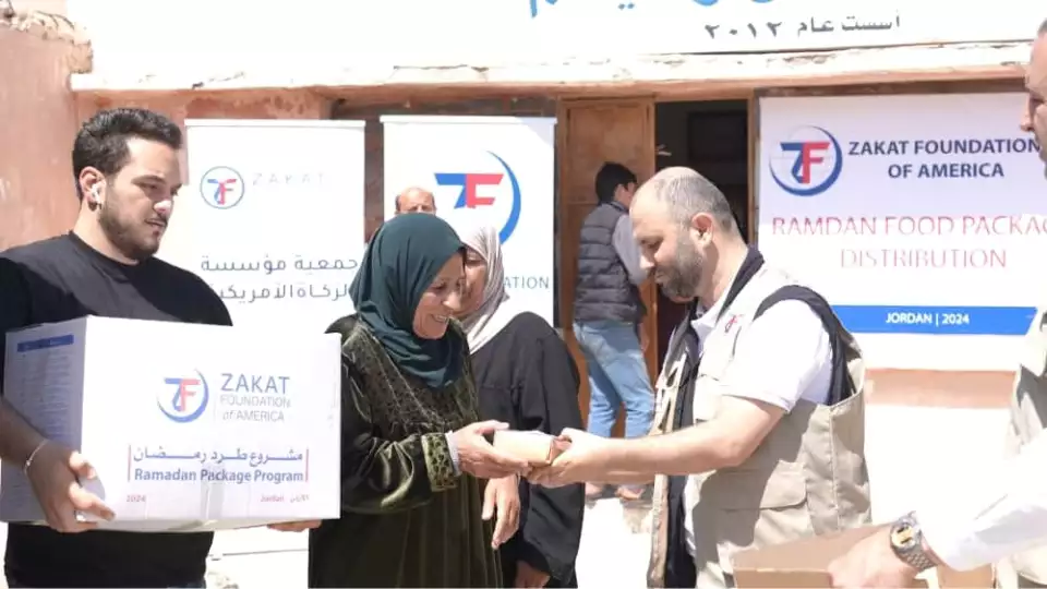 Ramadan food package distribution in Jordan