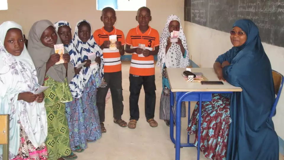 Orphan children enjoying their school day