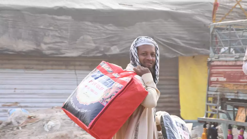 Receiving winter items will help keep families warm