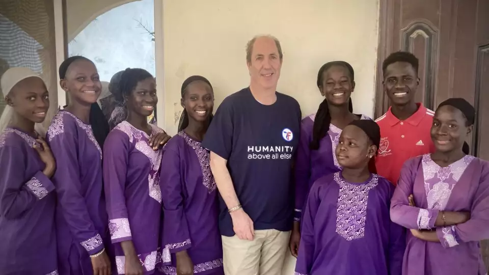 The Gambia Academy students ready to start their day