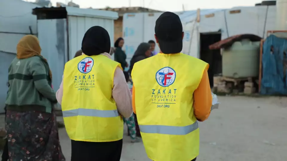 Zakat Foundation of America workers distribute food to native Lebanese and refugees alike
