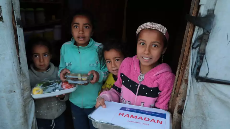 Children in poverty experience hunger often, but with support from Zakat Foundation of America, Ramadan is a time for a hearty meal and celebration