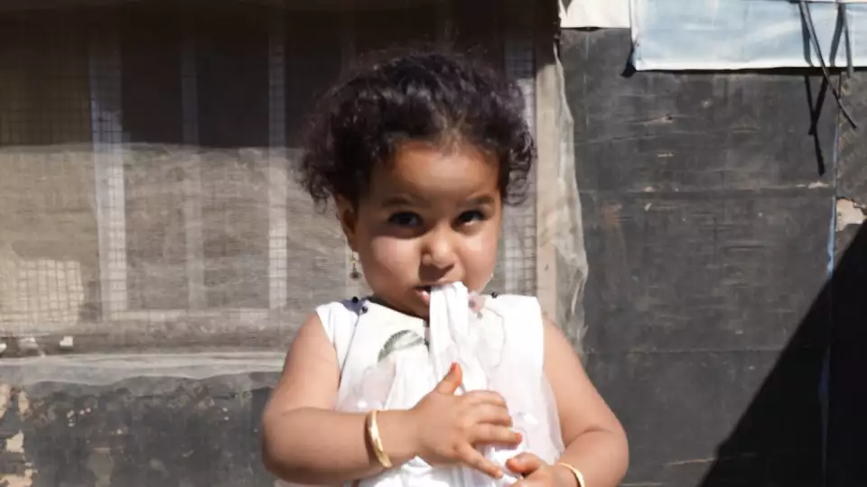 Food is distributed regularly in temporary tent villages to Lebanese refugees, stateless persons and those in poverty