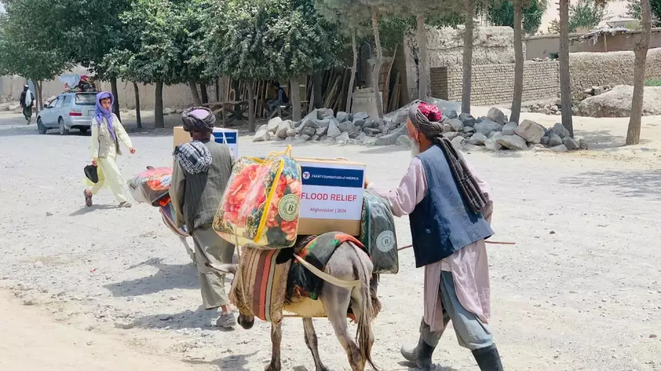 Emergency flood relief essentials for families in the Baghlan province of Afghanistan.