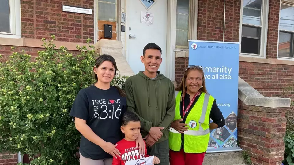 Refugees and displaced families find comfort in Chicago shelter.