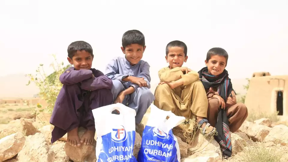 Udhiya-Qurbani distribution in Pakistan ensured families enjoy nourishing meals during Eid ul Adha.