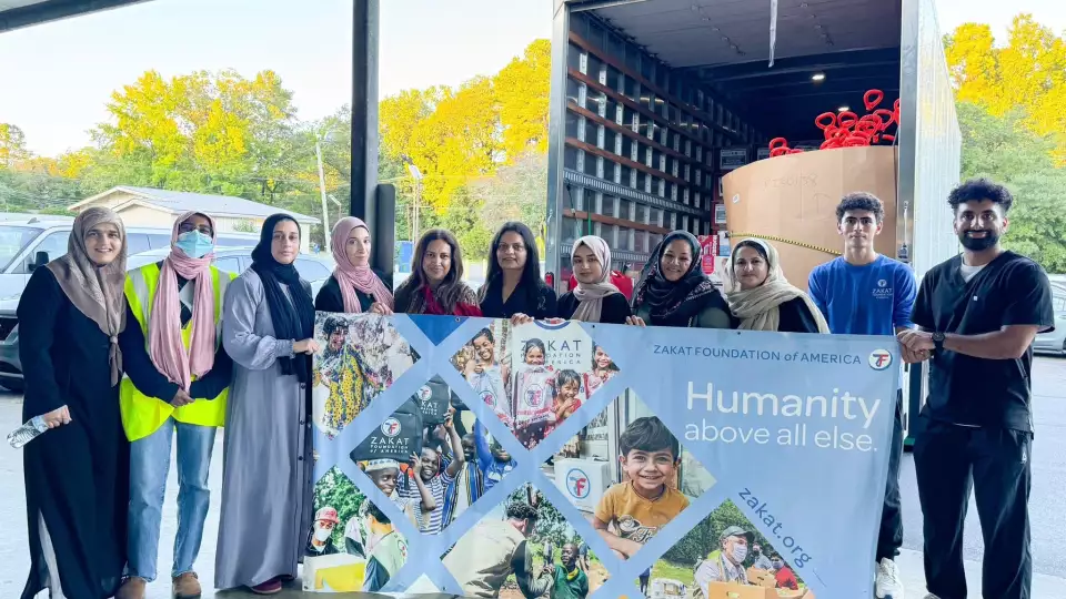 ZFA North Carolina reps ready to unload hurricane relief supplies for families affected by Hurricane Helene