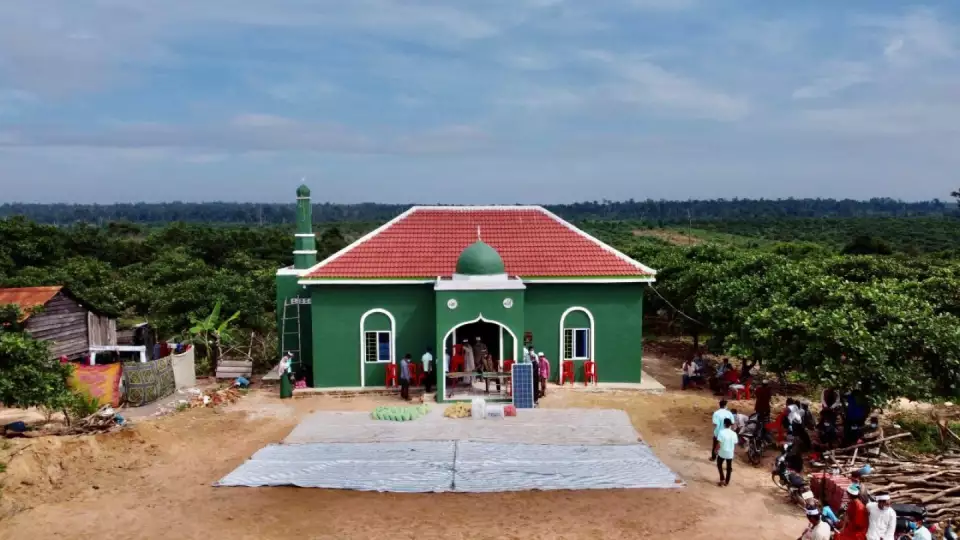 Infrastructure development in Cambodia includes a newly build mosque that will serve not only as a place for prayer but also center for community building.