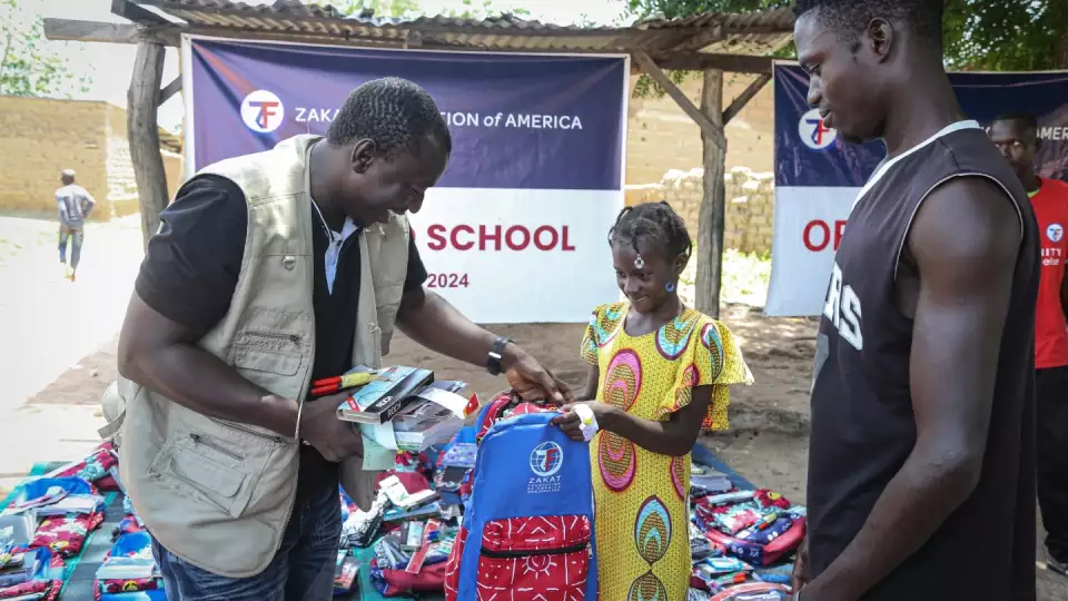 Orphans in Mali receive school supplies to ensure they have the tools to a better education.