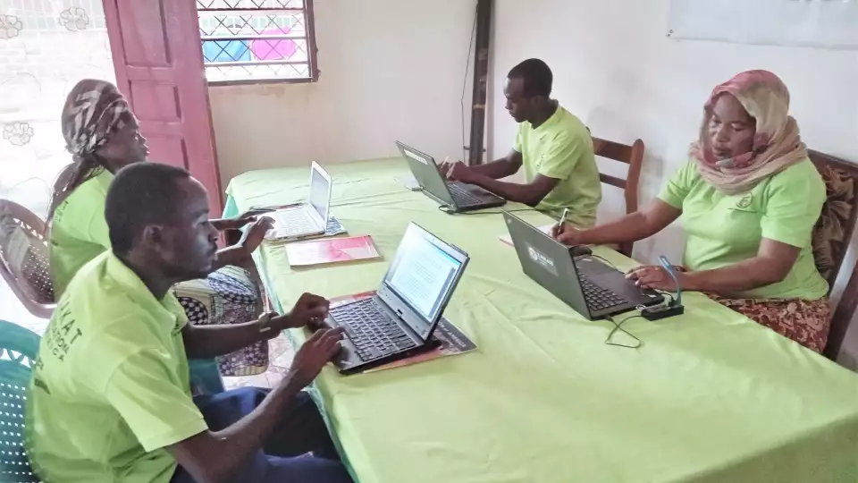 Our CAR field team hard a work to provide food security to needy families.