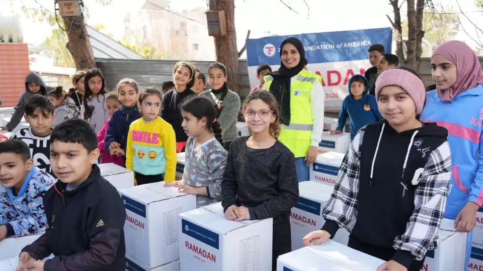 Ramadan food packages ensure these children have nutritious meals after a long day of fasting.