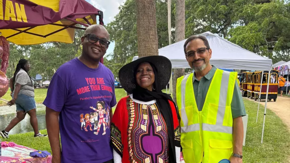 A warm thank you to Mrs. Linda McGee and Mayor Derrick L. Henry of Daytona Beach, FL for the inspiring welcome at the 27th Annual Juneteenth Family Festival.