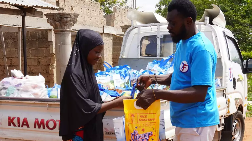Sponsorships mean orphans like her in Ghana can receive nourishing food staples ensuring health and happiness.