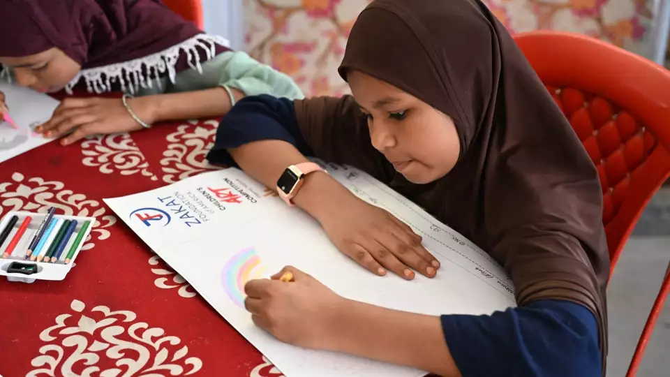 We encourage our sponsored orphans to express themselves in many ways including this art competition.