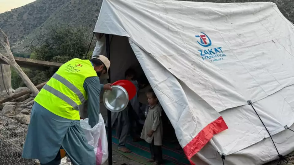 Newly sheltered Afghanistan earthquake survivors receive essentials for daily use.